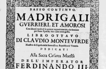 Claudio Monteverdi, Madrigali guerrieri et amorosi, strona tytułowa